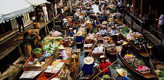 Плавучий рынок, Таиланд